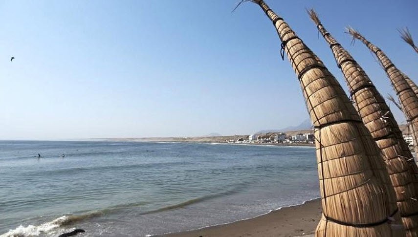 Huanchaco Beach, Trujillo, La Libertad, Peru